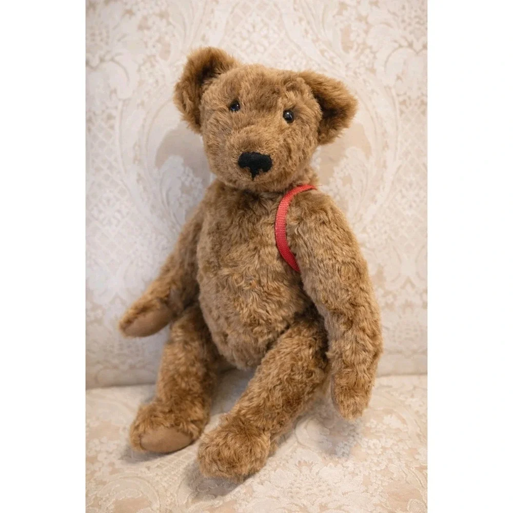 Abbey Honeysuckle Bear Briar 1/10 Signed Jointed Growler England Rare Mohair Vtg